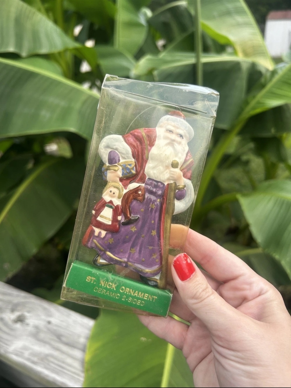 Vintage Dept 56 Ornament Saint Nic Santa Claus 5"